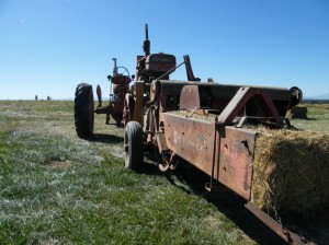 1946 Farmall M and 55W bayler